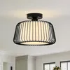 Deckenleuchte Modern Schwarz Metall Deckenlampe E27 Fassung Produktbild-Vorschau 1
