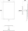 Emco Klebespiegel pure 3-fach 132x212 mm chrom 109400130 Produktbild-Vorschau 3