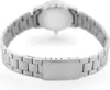The back of a silver watch with a metal band is shown against a white background. Produktbild-Vorschau