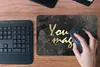 MuchoWow® Mauspad Mousepad Zitate - Magie - Gold - Schwarz Produktbild-Vorschau 4