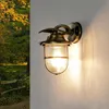Wandlampe außen E27 IP64 Hof Terrasse Messing Maritim Produktbild-Vorschau 1