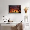 Gerahmtes Poster - Weißer Rahmen - Giraffe Afrika Sonne Produktbild-Vorschau 6