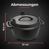 Grillx Dutch Oven 9 Liter inklusive Aufbewahrungshülle - Produktbild-Vorschau 5