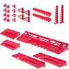 A collection of red tool organizers and holders arranged on a white background. Náhled obrázku produktu