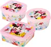 Minnie Mouse Brotdosen Set Kinder - 3 kleine Snackboxen für Produktbild-Vorschau 1