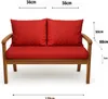 Cuscini per panchina da giardino Red, Seduta 120x60x7 + Anteprima dell’immagine prodotto 8