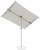A rectangular patio umbrella is shown from underneath, tilted slightly. Produktbild-Vorschau
