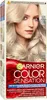A box of Garnier Color Sensation hair dye with a model's face and hair shown. Náhled obrázku produktu