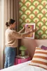 ESTAhome Tapete Art Decó Muster Grün und Braun 50 x 900 cm Produktbild-Vorschau 4