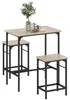 HOMCOM Bartisch Set Bartisch mit Barhocker-Set Esstisch mit Produktbild-Vorschau 1