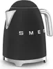 A black Smeg kettle with silver accents is shown against a white background. Podgląd zdjęcia produktu
