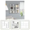 The Living Store Wandregal Weiß 90x16x78 cm Holzwerkstoff Produktbild-Vorschau 1