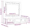vidaXL Zrkadlová skrinka s LED diódou Sonoma 60x31,5x62 cm Náhľad obrázku produktu 7
