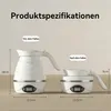 Faltbarer Reise-Wasserkocher,Mini-Elektrowasserkocher aus Produktbild-Vorschau 3