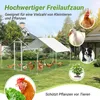 Kurnik Izrielar 3x4x2 m z dachem, ocynkowana metalowa Podgląd zdjęcia produktu 4
