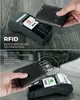 Pánská peněženka RFID slim peněženka kapsa na mince černá Náhled obrázku produktu 5