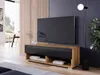 Tavolino per TV CALIBURI 100 - rovere wotan / nero lucido Anteprima dell’immagine prodotto 7