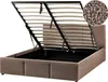 BELIANI Bett mit Bettkasten Taupe Bouclé Gepolstert 140 x Produktbild-Vorschau 1
