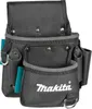 A black and gray tool belt with multiple pockets and loops, featuring the Makita logo. Produktbild-Vorschau