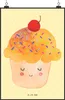 Mr. & Mrs. Panda Bild Cupcake DIN A1 - Gelb Pastell - Produktbild-Vorschau 1