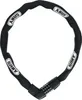 A black chain lock with a combination lock is displayed on a white background. Voir les images du produit