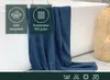 2er Set Badetücher 100x150 cm, 100% Baumwolle, dunkelblau Produktbild-Vorschau 3