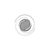 A top-down view of a modern LED ceiling light with a brushed aluminum finish, featuring a swirling design. Anteprima dell’immagine prodotto