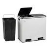 SVITA TM2X24 Poubelle à pédale 48 litres blanche Poubelle Voir les images du produit 2