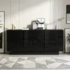 Merax Hochglanz Sideboard mit 3 Türen und 6 Fächern, Produktbild-Vorschau 17