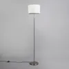 Moderne Stehlampe aus Stahl mit Weißem Schirm VT Produktbild-Vorschau 8