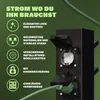 MONZANA® Gartensteckdose 4fach IP44 Metallspieß Garten Produktbild-Vorschau 3
