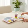 5-tlg. Kinderset mit Schmetterlingsmotiv Teller, Schale, Produktbild-Vorschau 2