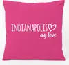 Huuraa Kissen Indianapolis my love 40x40cm mit Füllung Produktbild-Vorschau 1