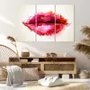 Bild auf Leinwand - Leinwandbild - Rote Lippen glänzend Produktbild-Vorschau 7