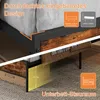UnboxG Metallbett 90x200 mit Stauraum-Kopfteil,LED und Produktbild-Vorschau 8