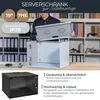 HMF Netzwerkschrank, Serverschrank 19 Zoll, 7 HE, 275 mm Produktbild-Vorschau 2