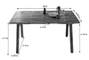 Baumkantentisch Esstisch Akazie Natur 180 x 90 cm Produktbild-Vorschau 3