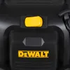 A close-up of a black Dewalt vacuum cleaner with a yellow power button and the Dewalt logo. Produktbild-Vorschau