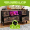 TV-Schrank, TV-Ständer Fernsehschrank, mit 5 Schubladen und Produktbild-Vorschau 4