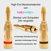 Bananenstecker 28x Stecker Set NEXMEX Vergoldet Produktbild-Vorschau 2