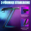XINZI Gaming Table Gaming avec porte-boisson et crochet Voir les images du produit 5