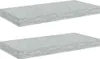 vidaXL Závěsné police 2 ks. Betonově šedá 50x23x3,8 cm MDF Náhled obrázku produktu 1