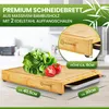 Schneidebrett mit Auffangschale - Premium Schneidbrett mit Produktbild-Vorschau 2