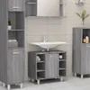 vidaXL Badschrank Grau Sonoma 60x32x53,5 cm Holzwerkstoff - Produktbild-Vorschau 16