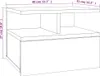A technical drawing of a piece of furniture, likely a side table or cabinet, with dimensions indicated. Voir les images du produit