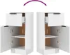 Kredens biały wysoki połysk 30x30x70 cm materiał Podgląd zdjęcia produktu 8
