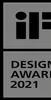 The image shows the IF Design Award logo and text indicating "DESIGN AWARD 2021". Podgląd zdjęcia produktu