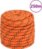 The Living Store Bootsseil Orange 16 mm 250 m Polypropylen Produktbild-Vorschau 1