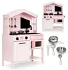 Cucina in legno per bambini con forno, fornelli, microonde Anteprima dell’immagine prodotto 2