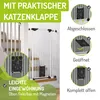 Türschutzgitter Extrahoch Mira 83-93 cm (Katzenklappe,Weiß) Produktbild-Vorschau 5